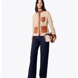 Tory Burch Tan Leather Jacket